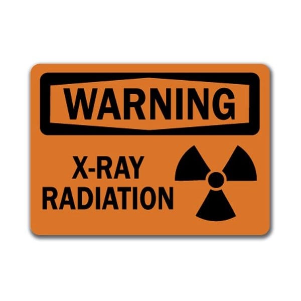 Signmission Warning Sign-X-Ray Radiation-10in x 14in OSHA Safety Sign, 14" H, WS-X Ray WS-X Ray - main